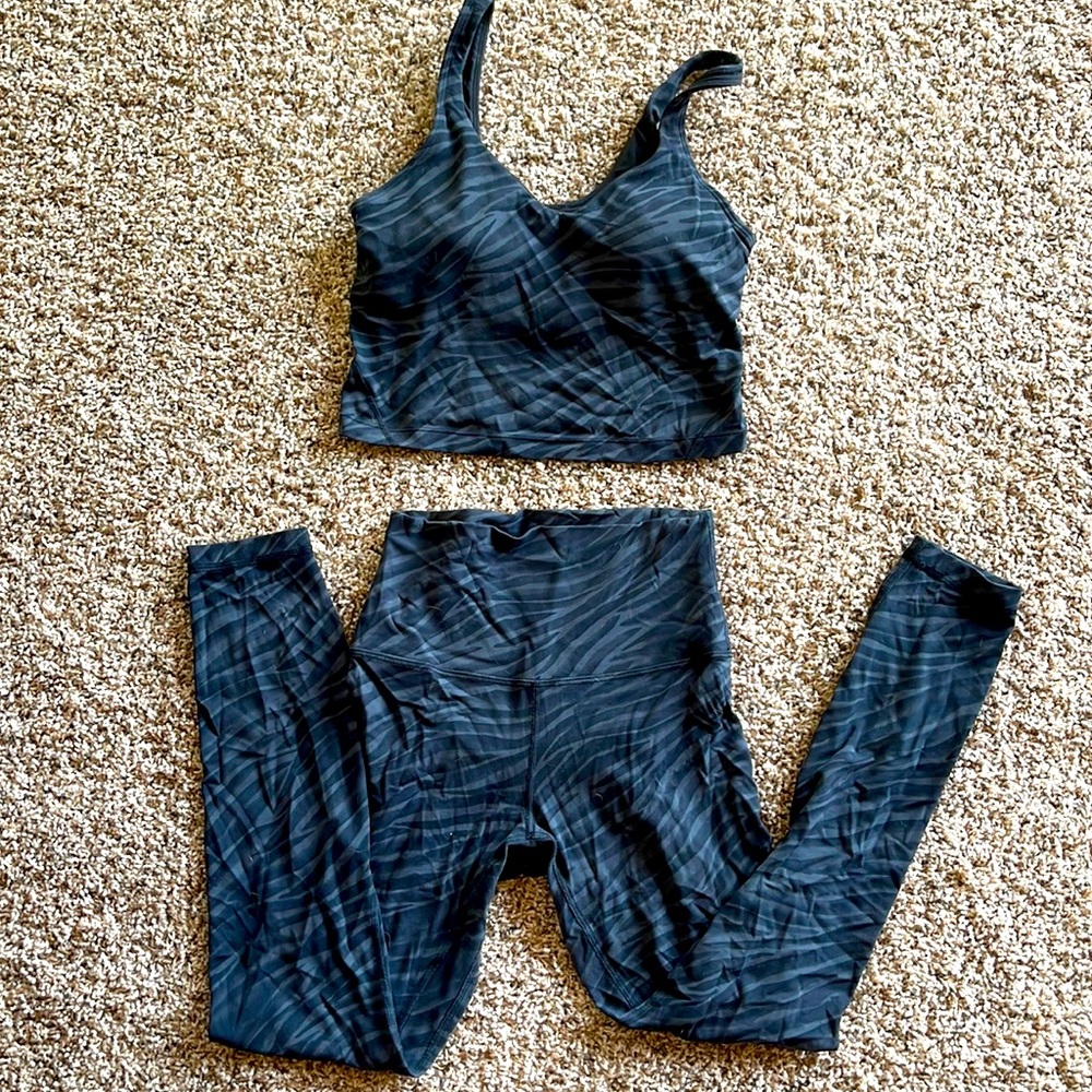 Lululemon top and leggings.